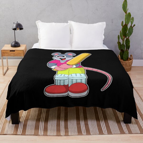 Item preview, Mouse at Cricket with Cricket bat designed and sold by Snabdesign84.