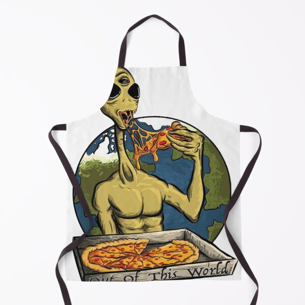 Item preview, Pizza Here Is Out Of This World Alien Eating Pizza Funny Alien Design designed and sold by Sofia Jackson.