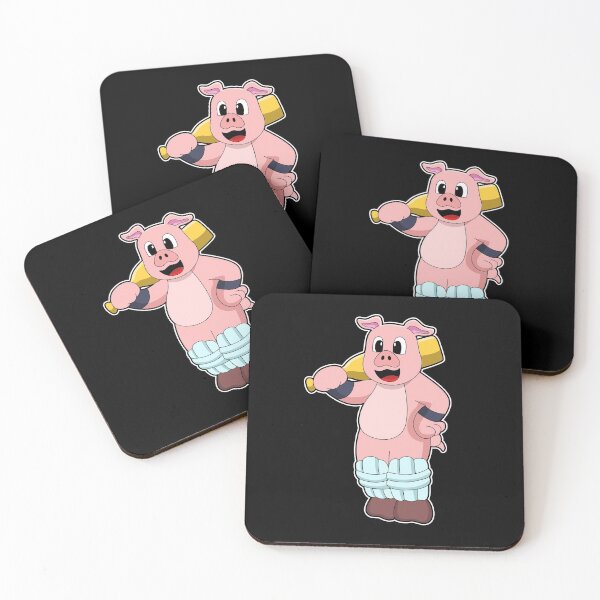 Item preview, Pig at Cricket with Cricket bat designed and sold by Snabdesign84.