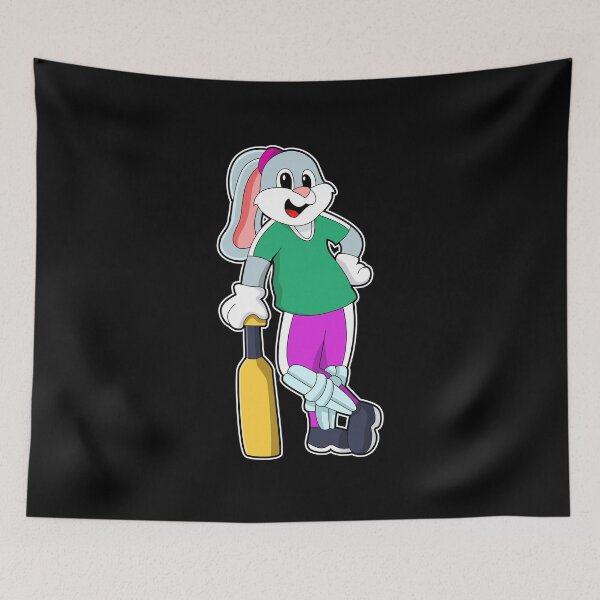 Item preview, Rabbit at Cricket with Cricket bat designed and sold by Snabdesign84.