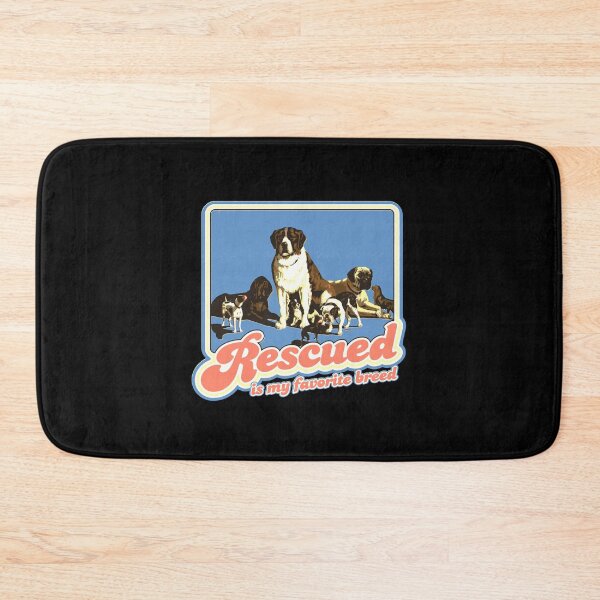 Item preview, Rescued Is My Favorite Breed Retro Vintage Dogs designed and sold by lawkeira11.