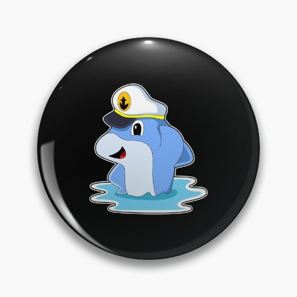 Item preview, Dolphin as Captain with Hat designed and sold by Snabdesign84.