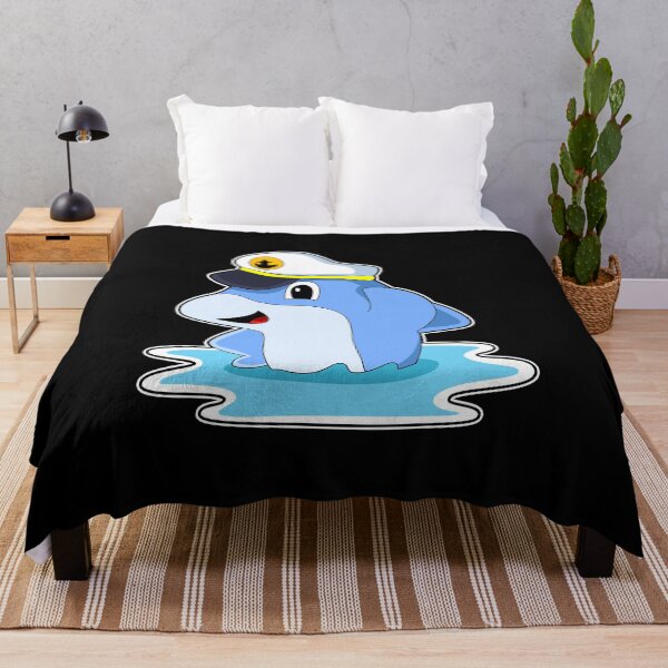 Item preview, Dolphin as Captain with Hat designed and sold by Snabdesign84.