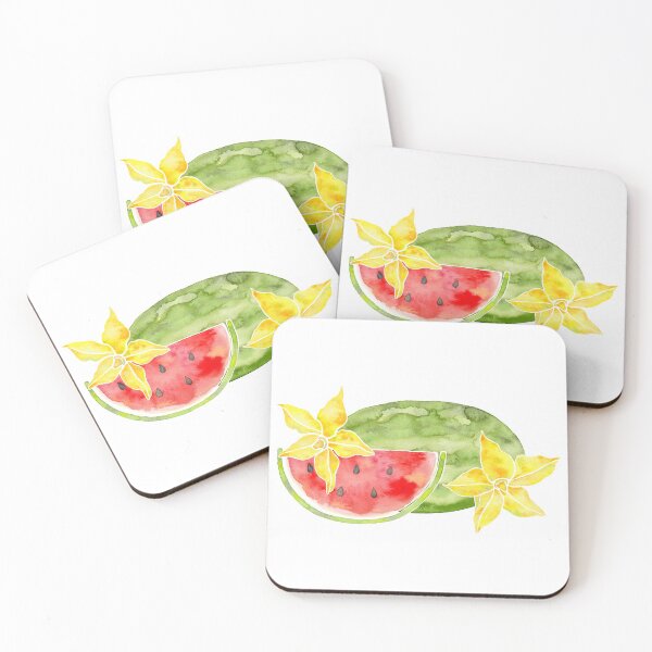 Item preview, Watermelon Fruit and Flowers designed and sold by GrousyGirl.