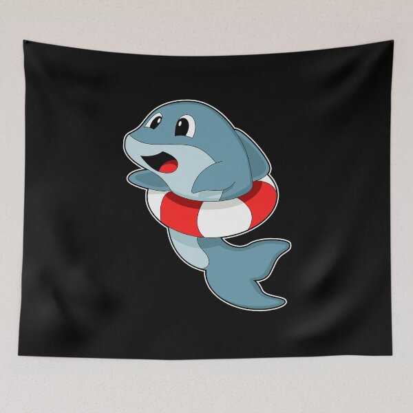 Item preview, Dolphin at Swimming with Swim ring designed and sold by Snabdesign84.