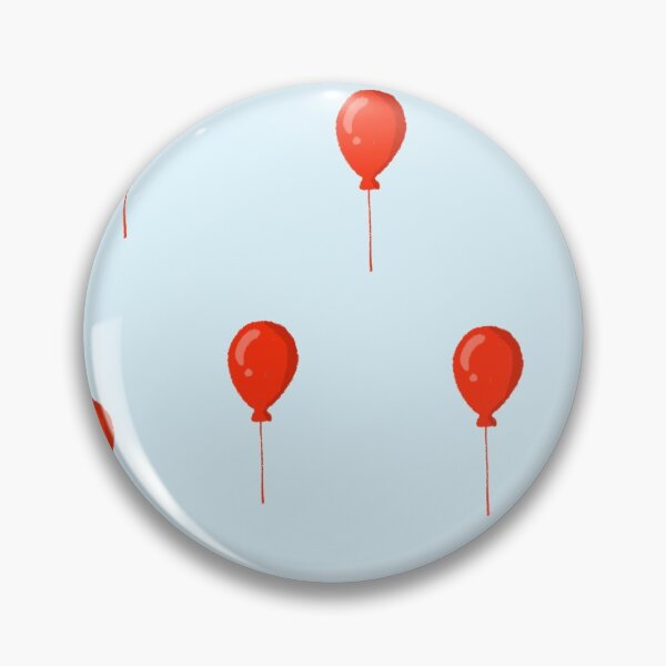Item preview, Red balloon on blue background designed and sold by Jidapha.