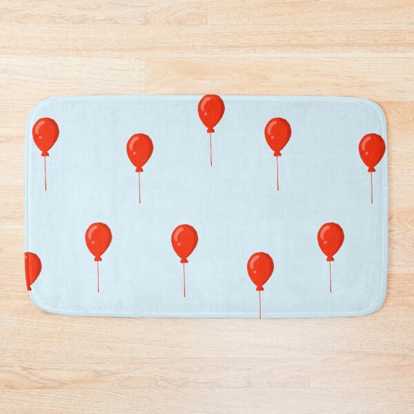 Item preview, Red balloon on blue background designed and sold by Jidapha.