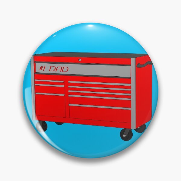 Item preview, #1 Dad Tool Box (Red & Gray) designed and sold by SquirrelPants87.