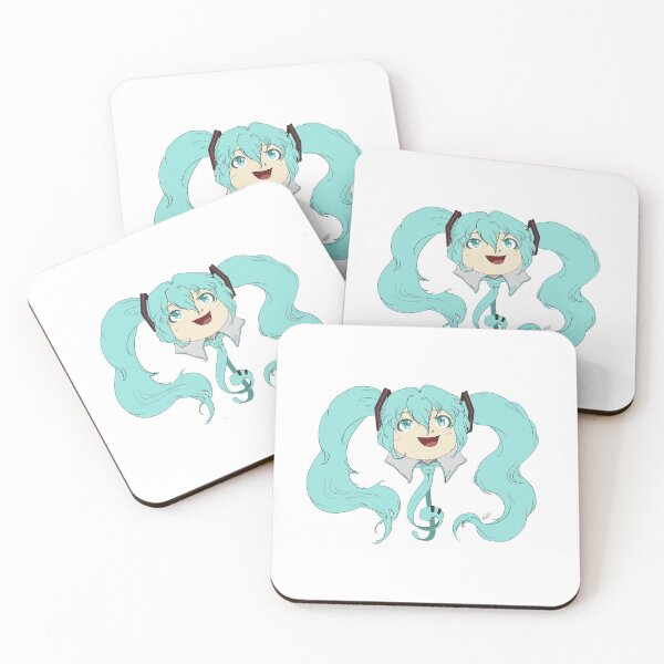 Item preview, Cute Chibi Hatsune Miku with a Bonus Sneaky Treble Clef designed and sold by TheRealSRFinch.