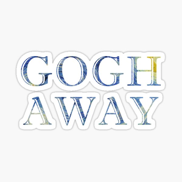 Gogh Away Stickers for Sale