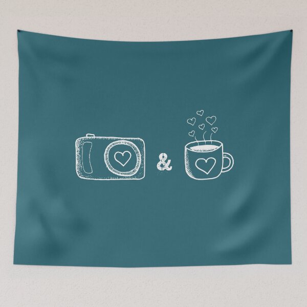 Item preview, All I need is coffee and my camera - minimalist design  designed and sold by Fatamimosh.