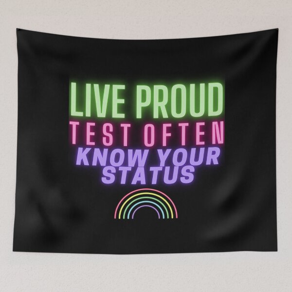 Item preview, Neon Pride Hiv Testing Hiv Sti T-ShirtNeon Pride designed and sold by HaReves.