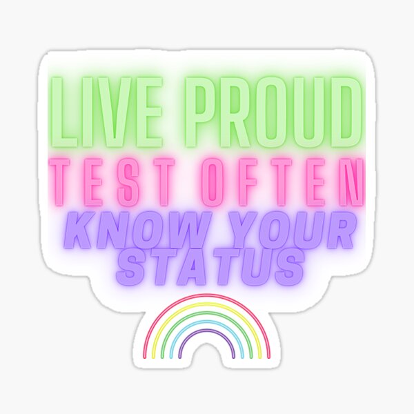 Item preview, Neon Pride Hiv Testing Hiv Sti T-ShirtNeon Pride designed and sold by HaReves.