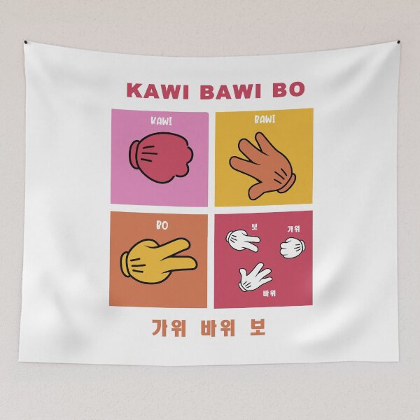 Item preview, Kawi Bawi Bo | Rock Paper Scissors Game designed and sold by Kdramaspot.