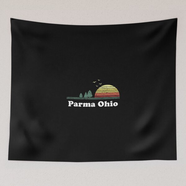 Item preview, Vintage Parma Ohio Sunset Souvenir Print designed and sold by eroscamila.