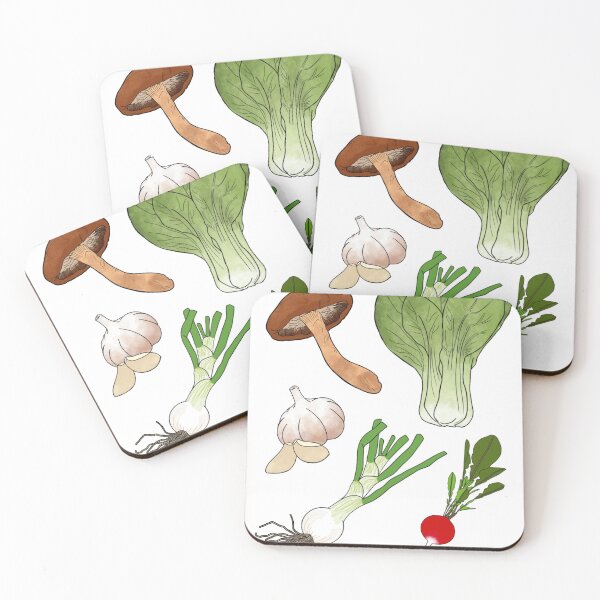 Item preview, Vegetable Produce Illustration Pattern designed and sold by 3ofwands.