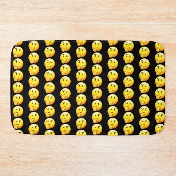 Item preview, Thinking Face Emoji Mask, Button, and Sticker  designed and sold by wravelo.