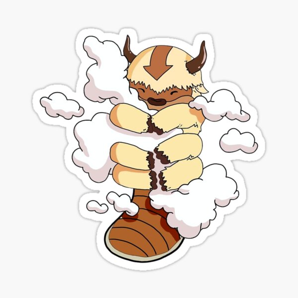 Appa With Clouds, Avatar The Last Airbender Sticker