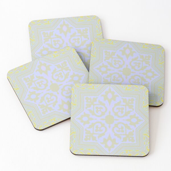 Item preview, Paving For Success Purple Yellow 17th Century Tile Pomegranate Pattern designed and sold by SpiritGifts.