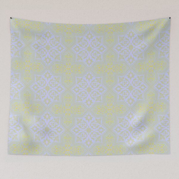 Item preview, Paving For Success Purple Yellow 17th Century Tile Pomegranate Pattern designed and sold by SpiritGifts.
