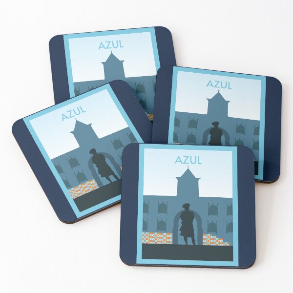 Item preview, Azul - Board Games - Minimalist Travel Poster Style - Board Game Art designed and sold by MeepleDesign.