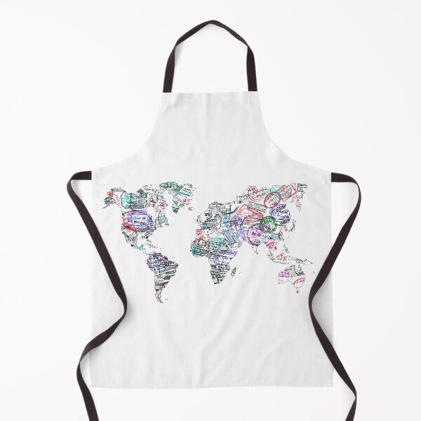 Item preview, Passport stamps visas map designed and sold by Delphimages Art.