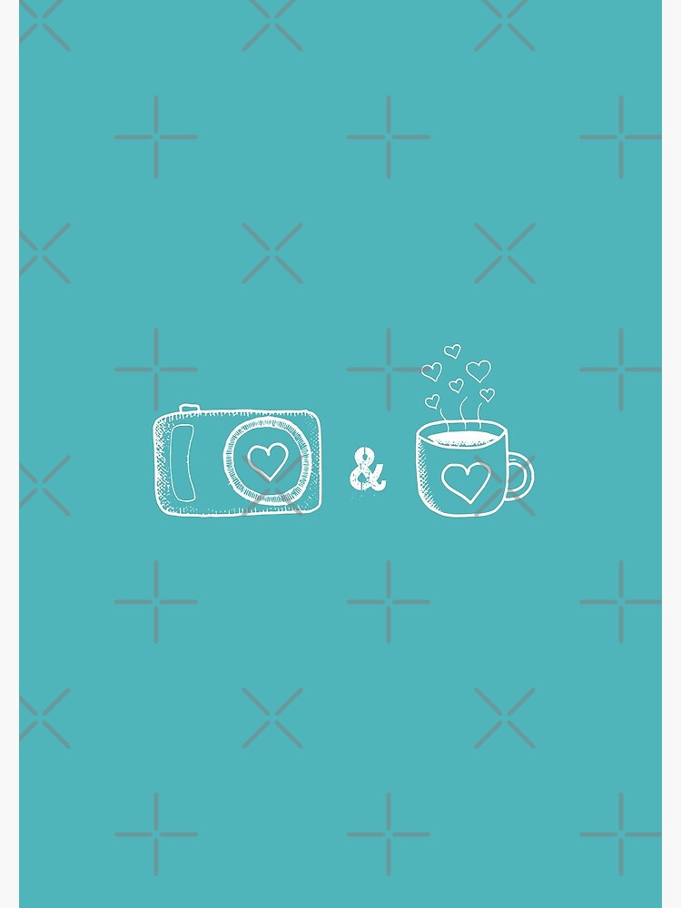 Thumbnail 3 of 3, Journal, All I need is coffee and my camera - minimalist design designed and sold by Fatamimosh.