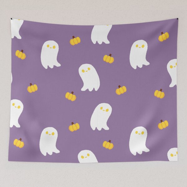 Item preview, cute ghost and pumpkin designed and sold by Jidapha.