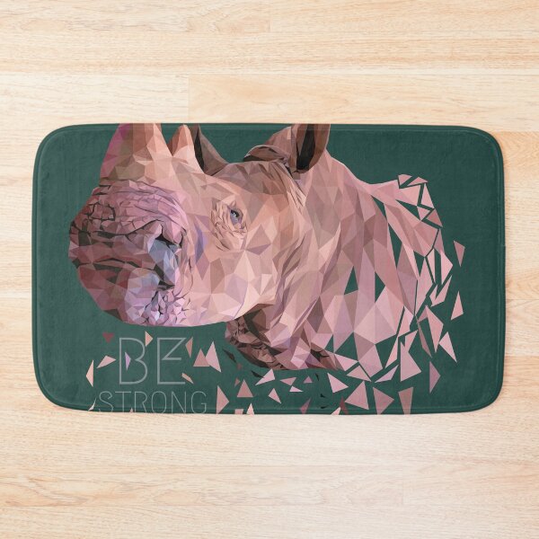 Item preview, Polygonal illustration art of rhino be strong. designed and sold by MOLZart.