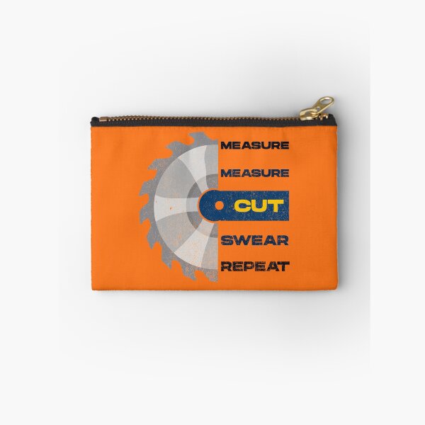 Item preview, Measure measure cut swear repeat, vintage dark text, funny woodworking, perfect for woodworkers, carpentry woodworker, repeat woodworking, forest worker designed and sold by SGS-.