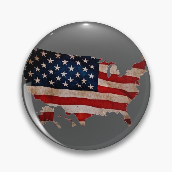 Item preview, American flag textured map designed and sold by Delphimages Art.
