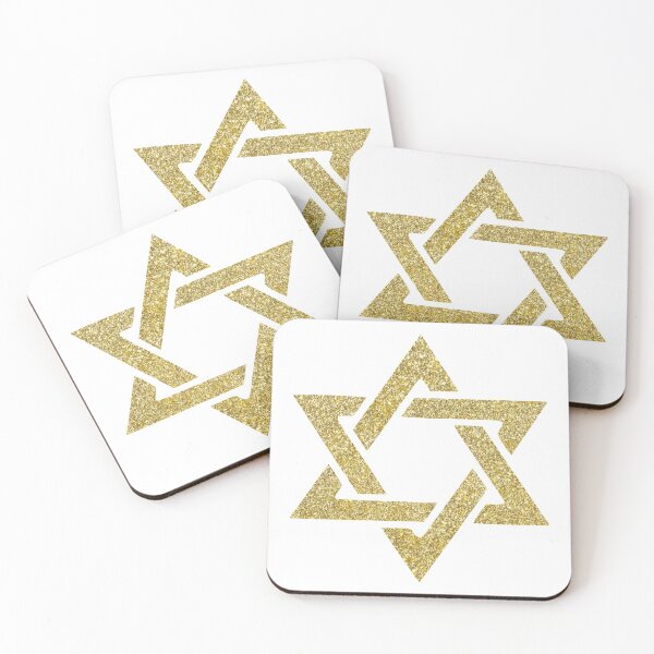 Item preview, Jewish Star in Gold Glitter designed and sold by JoBella-Designs.
