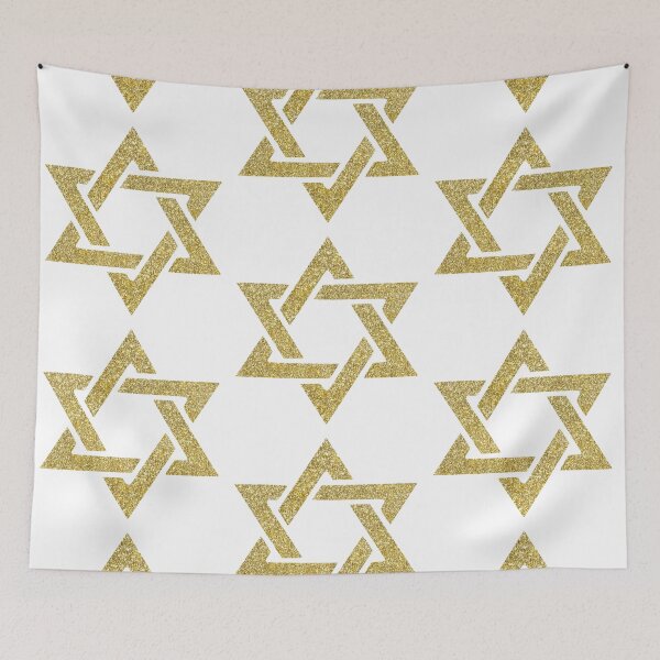 Item preview, Jewish Star in Gold Glitter designed and sold by JoBella-Designs.