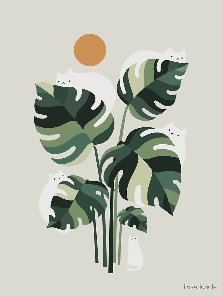 Cat and Plant 11 by ilovedoodle