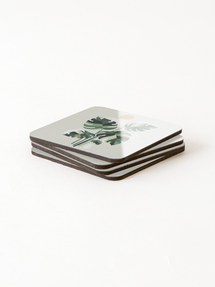 Alternate view of Cat and Plant 11 Coasters (Set of 4)
