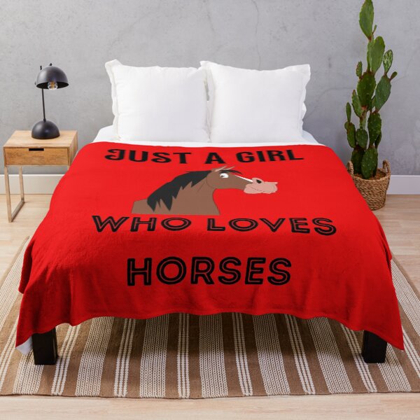 Item preview, Just a girl that likes horses t-shirt design designed and sold by PinkArtDesigns.