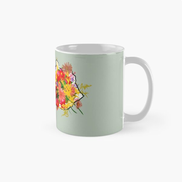 Item preview, Kentucky home outline with state flower giant goldenrod designed and sold by girljohnny.