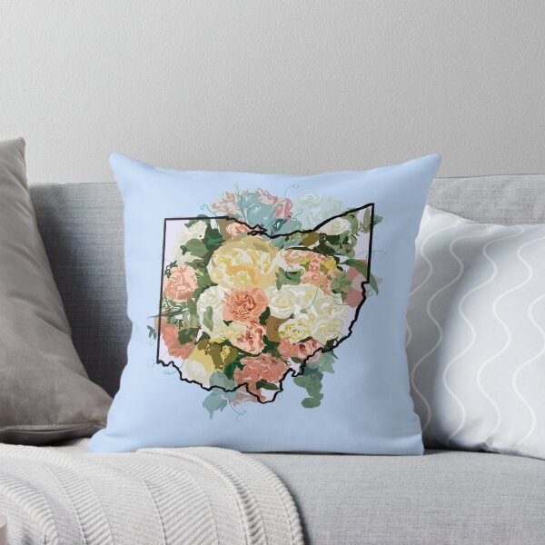 Item preview, Ohio home outline filled with the state flower, red carnations  designed and sold by girljohnny.