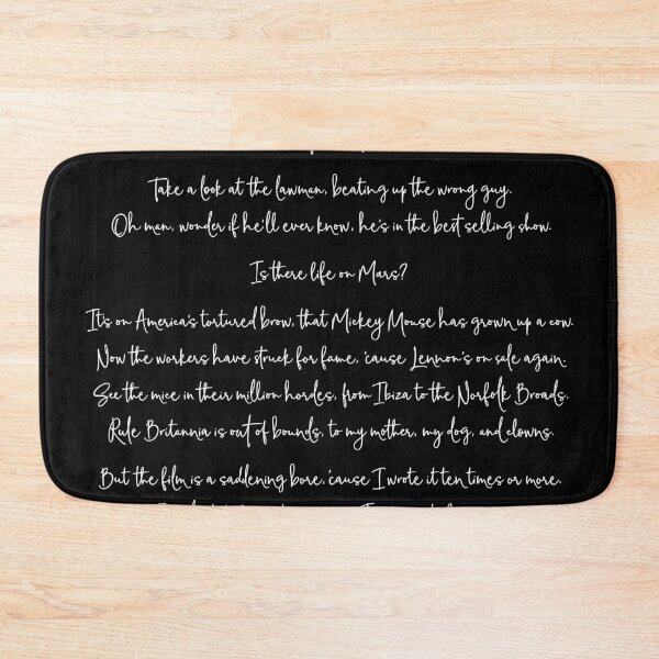 Item preview, Life on Mars - David Bowie (lyrics) designed and sold by x1brett.