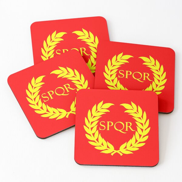 Item preview, Ancient Rome SPQR emblem red and yellow designed and sold by Jason Abdale.