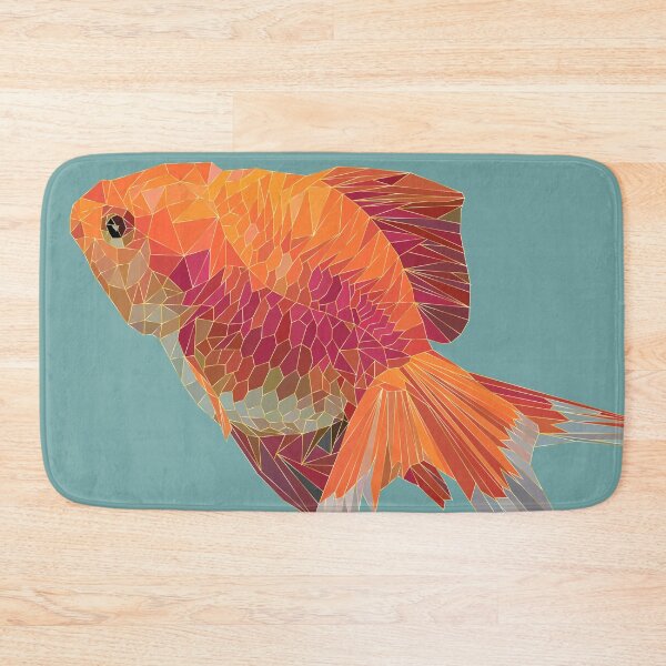 Item preview, Graphic Polygonal illustration art of golden fish. designed and sold by MOLZart.