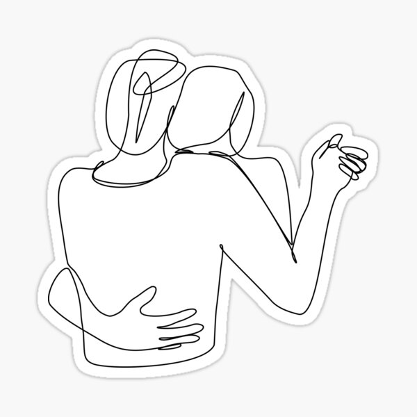 Couple Hug Love People Stickers Redbubble