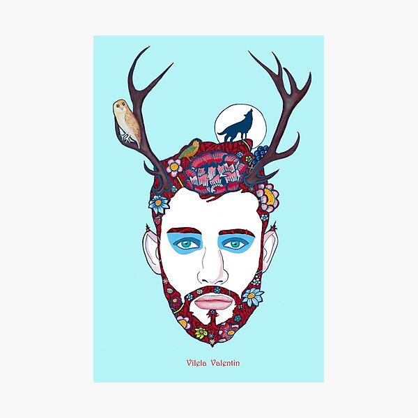 Cernunnos - Wild God of the Forest Photographic Print