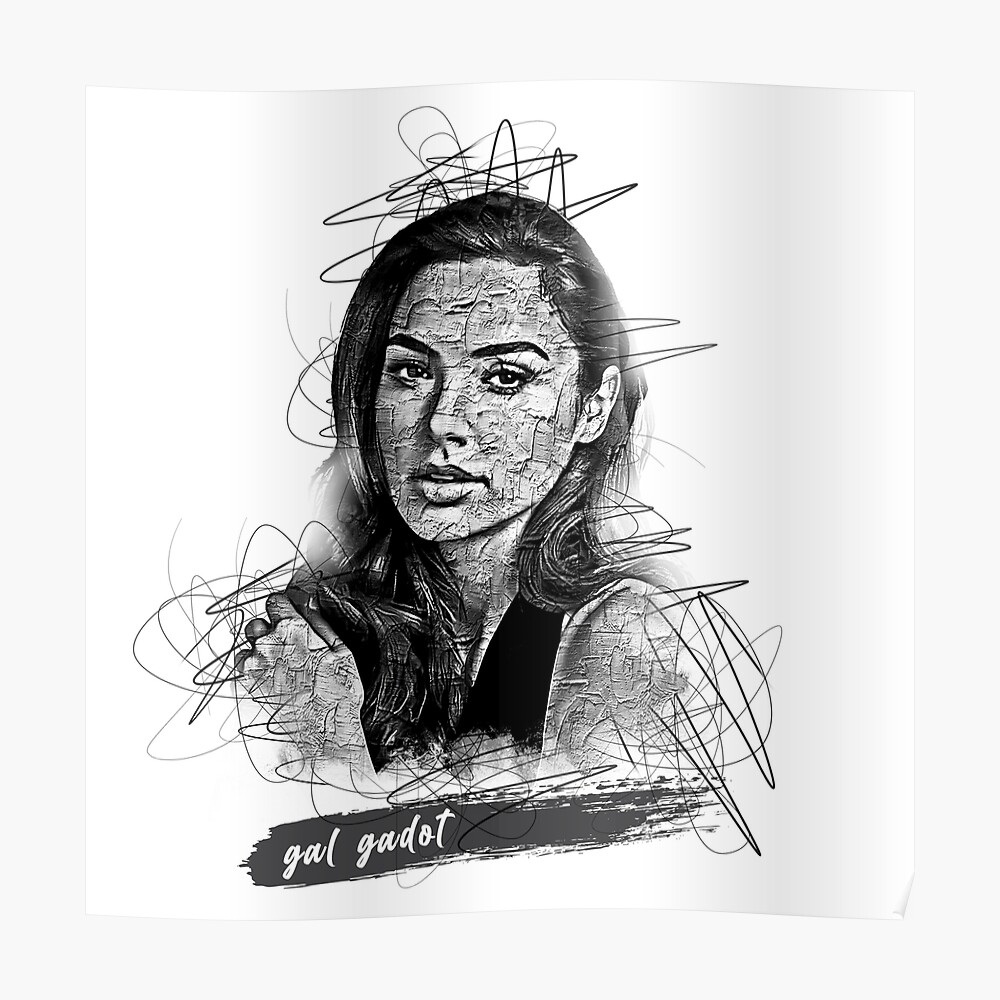 ArtStation  Realistic Pencil Drawing of Gal Gadot as Wonder Woman