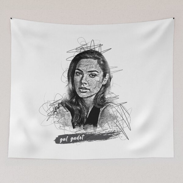 Item preview, Gal Gadot Abstract Sketch Art, Gal Gadot designed and sold by graphic-genie.