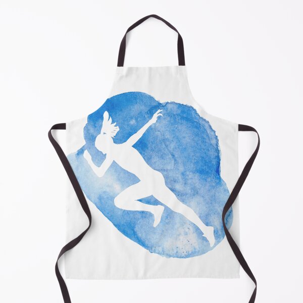 Item preview, Running girl blue watercolor designed and sold by RaquelDeneth.