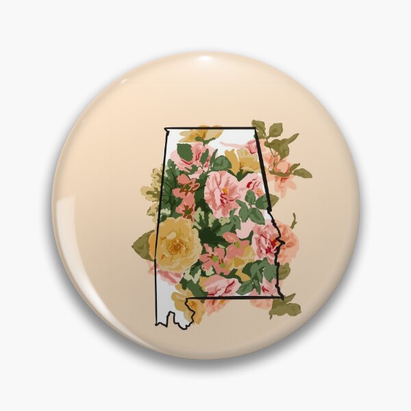 Item preview, Alabama home outline with the state flower, camellia designed and sold by girljohnny.
