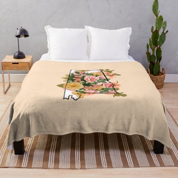 Item preview, Alabama home outline with the state flower, camellia designed and sold by girljohnny.