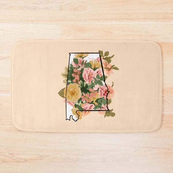 Item preview, Alabama home outline with the state flower, camellia designed and sold by girljohnny.