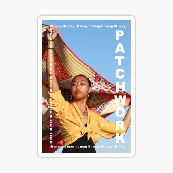 patchwork lit mag Issue 1 Cover Sticker